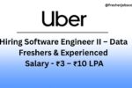 Hiring Software Engineer II – Data Freshers Experienced